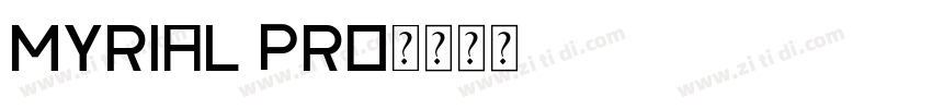 myrial pro字体转换